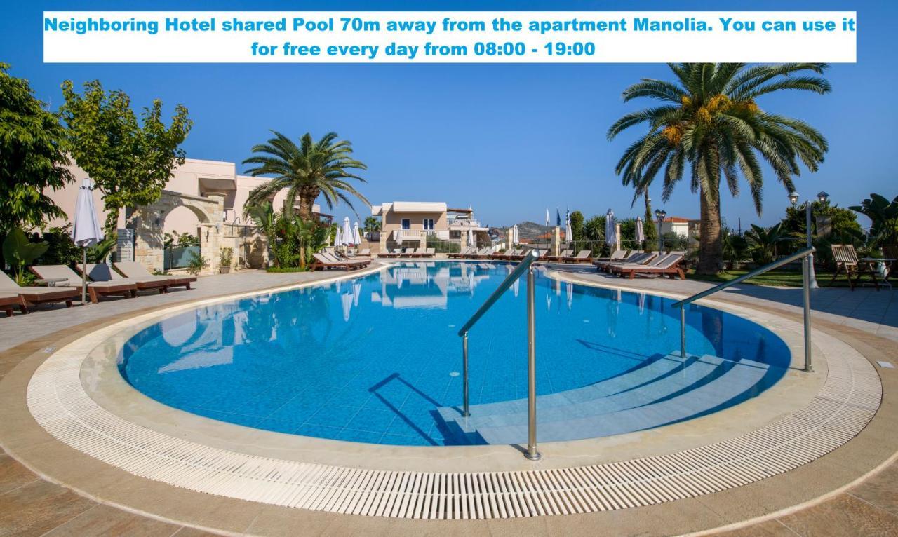 Manolia Dream Apartment 30M To The Beach Agia Marina  Ngoại thất bức ảnh